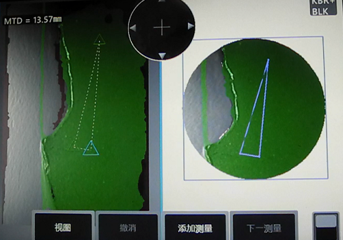 使用韋林工業(yè)內窺鏡測量發(fā)動機葉尖掉角 使用韋林工業(yè)內窺鏡測量發(fā)動機葉尖掉角